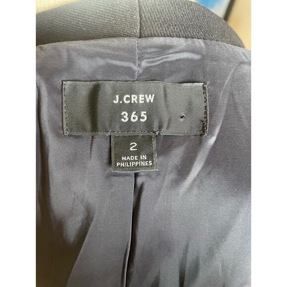 J. Crew Going-out Blazer in Stretch Twill Black Size 2 - Picture 8 of 9